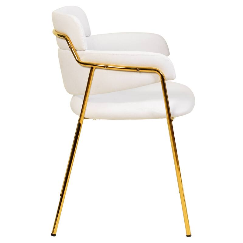 LeisureMod Axis Set of 4 Mid-Century Modern Dining Chair, Elegant Accent Side Chair for Home Office & Kitchen