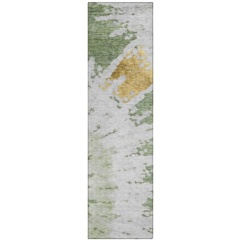 Machine Washable Indoor/ Outdoor Chantille Tie Dye Modern Rug