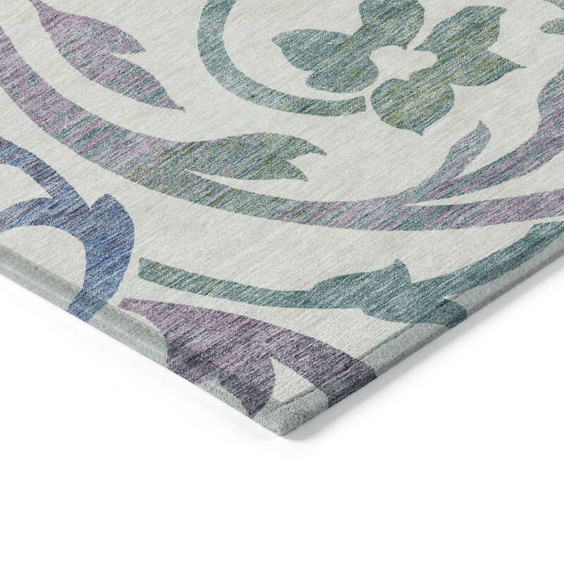 HomeRoots Floral Transitional Rectangle Outdoor Rug