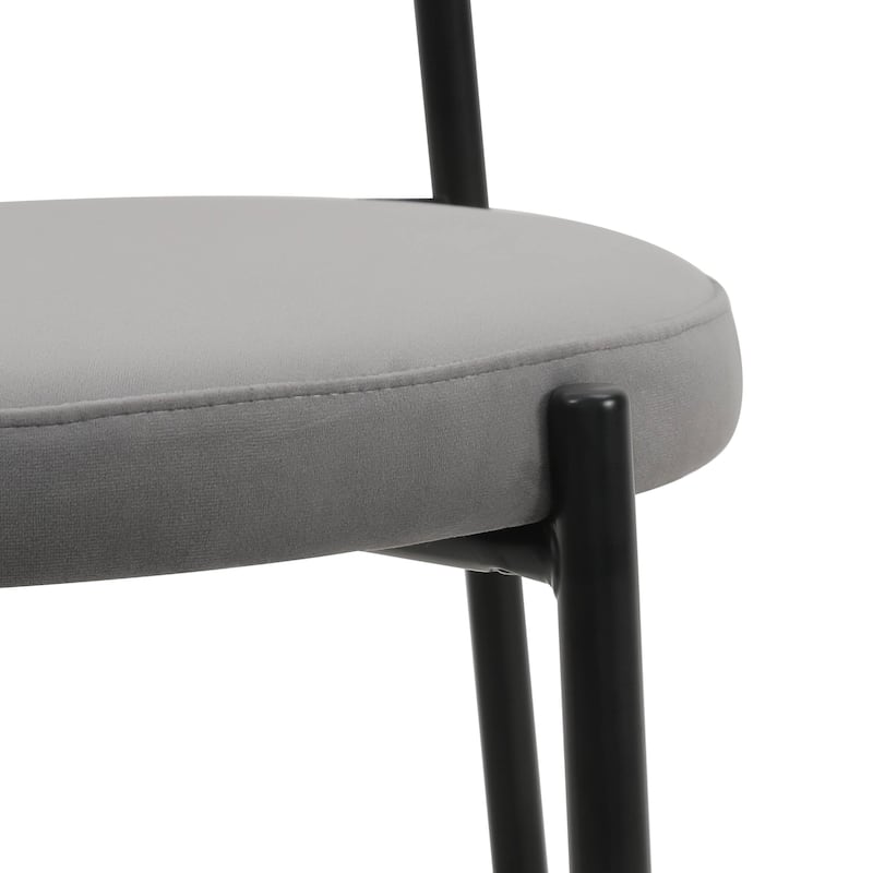 LeisureMod Euston Wicker Bar Stool with Powder Coated Steel Frame, Set of 2 - 42"