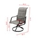 preview thumbnail 19 of 21, PATIO FESTIVAL Outdoor Swivel Metal Dining Chair (2-Pack)