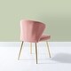 preview thumbnail 31 of 75, HULALA HOME Upholstered Premium Velvet Tufted Dining Chair with Small Base Set of 2