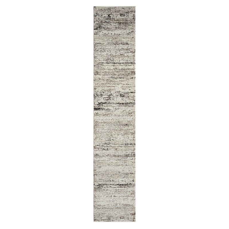 Sevita Dark Gray Transitional High-Low Textured Indoor Area Rug