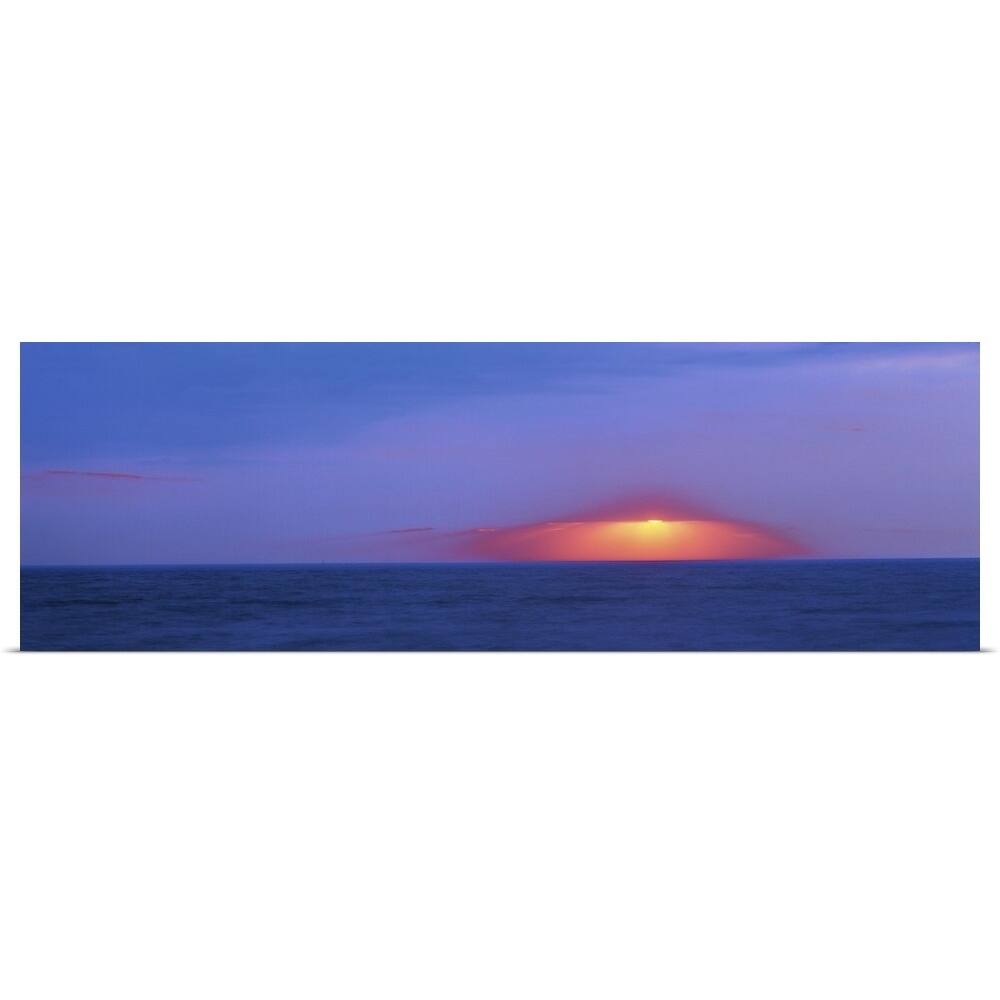 "Dark sunset over Cape May" Poster Print