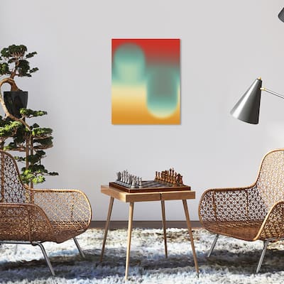 Wynwood Studio Canvas Abstract Bouncing Balls Blue Modern & Contemporary Wall Art Canvas Print
