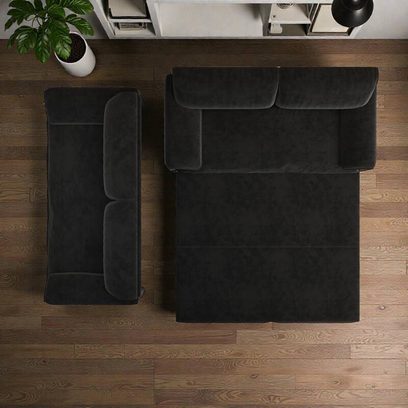 66" Pull Out Sofa Bed, 3-in-1 Convertible Queen Sleeper Sofa with Side Storage, Velvet Loveseat for Living Room Apartment