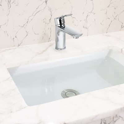 Single Handle Bathroom Sink Faucet with Aerator and Ceramic Valve Core, Leak Proof, Anti Corrosion, Anti Fingerprint