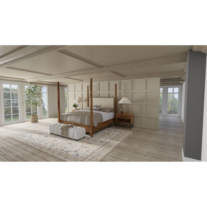 Grand Bazaar Hyannis Machine Made Ikat Transitional Area Rug