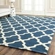 preview thumbnail 139 of 200, SAFAVIEH Handmade Cambridge Luisa Moroccan Trellis Wool Rug 10' x 14' - Navy Blue/Ivory - Rectangle