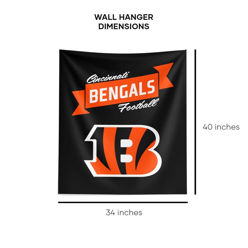 NFL Cincinnati Bengals Premium Wall Hanging - 34"x40"