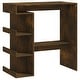 preview thumbnail 47 of 48, vidaXL Bar Table with Storage Rack 39.4"x19.7"x40" Engineered Wood - 39.4" x 19.7" x 40"