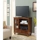 preview thumbnail 18 of 22, Convenience Concepts Tahoe Highboy 40" 2 Drawer TV Stand with Storage Cabinet and Shelves Dark Walnut