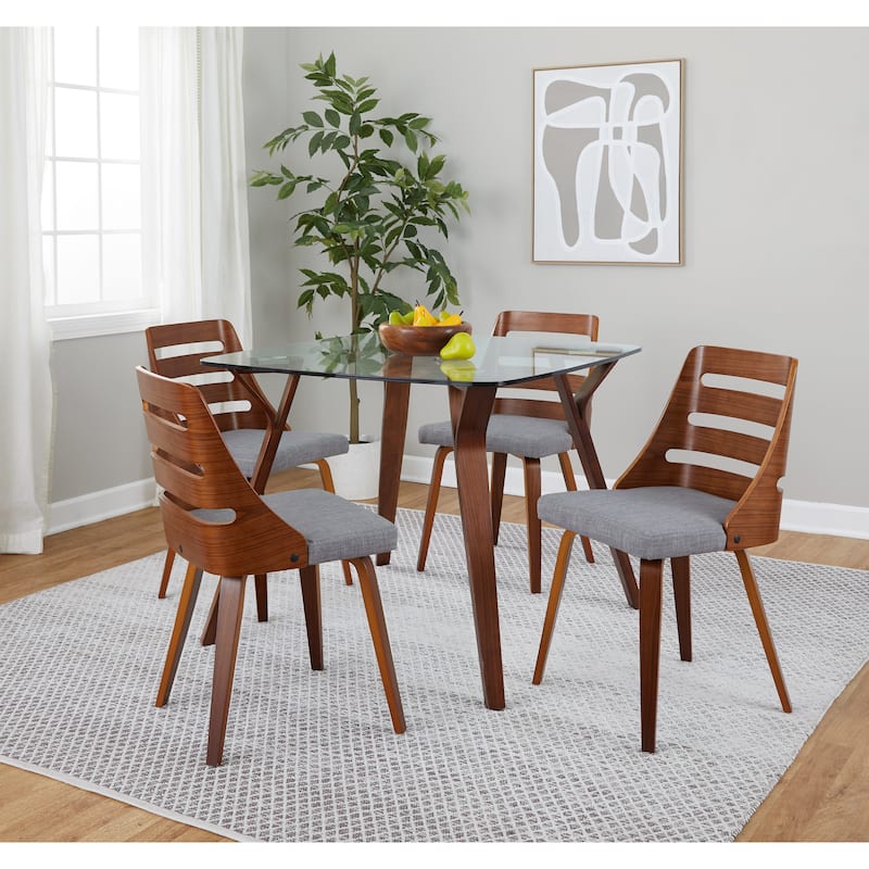 Carson Carrington Oglala Dining/Accent Chair with Bent Wood Legs (Set of 2)