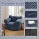 preview thumbnail 8 of 13, Pamapic Bean Bag Chair with Corduroy Cover and Armrests