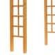 preview thumbnail 15 of 19, Outsunny 7' Wood Steel Outdoor Garden Arched Trellis Arbor with Natural Fir Wood & Side Panel for Climbing Vines