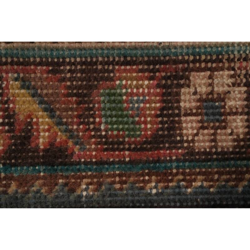 Hand Knotted Oriental 100% Wool Carpet Traditional Floral Oranges & Rust Tabriz Area Rug - 5' 3'' X 3' 2''