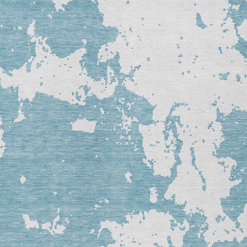 HomeRoots Abstract Transitional Rectangle Outdoor Rug