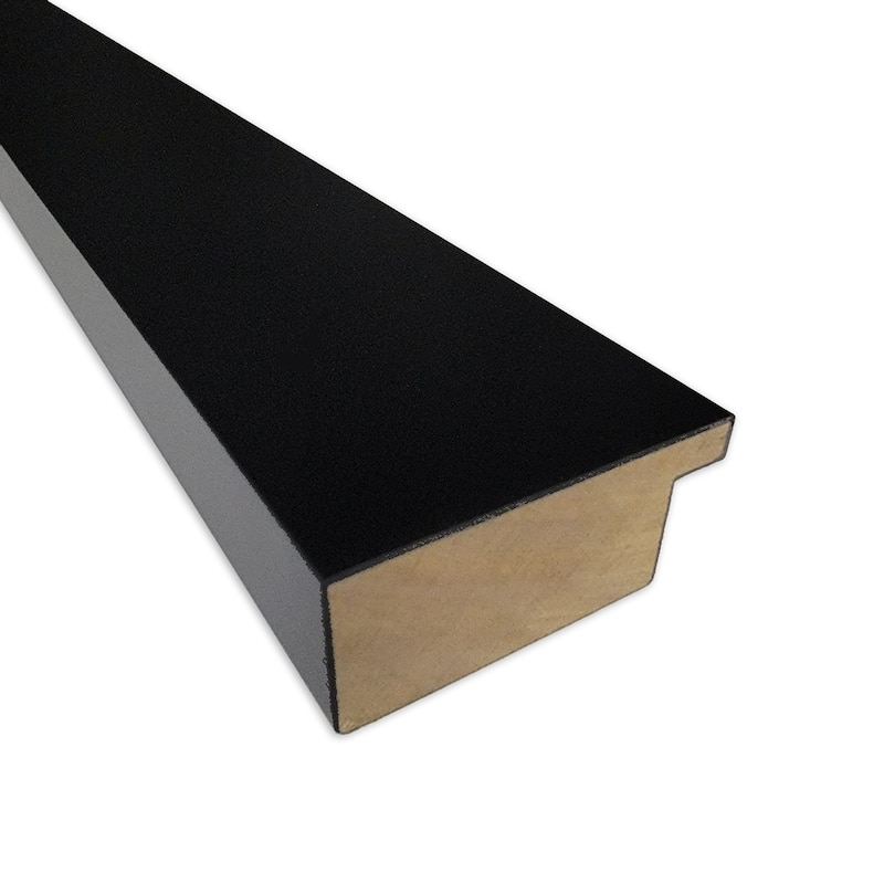 Basic Narrow Non-Beveled Wood Framed Full-Length On the Door Mirror - Glass Size 14x48