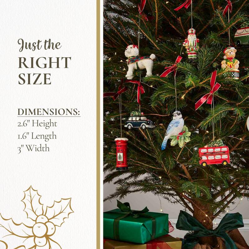 Spode Tree Brit Double Decker Bus Ornament