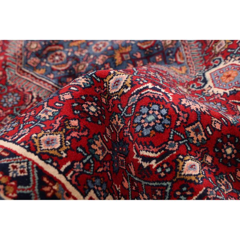 ECARPETGALLERY Hand-knotted Bijar Red Wool Rug - 3'11 x 6'0