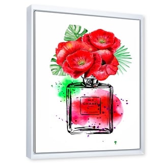 Designart Perfume Chanel Five II Modern Framed Art Print - Bed Bath &  Beyond - 35863996