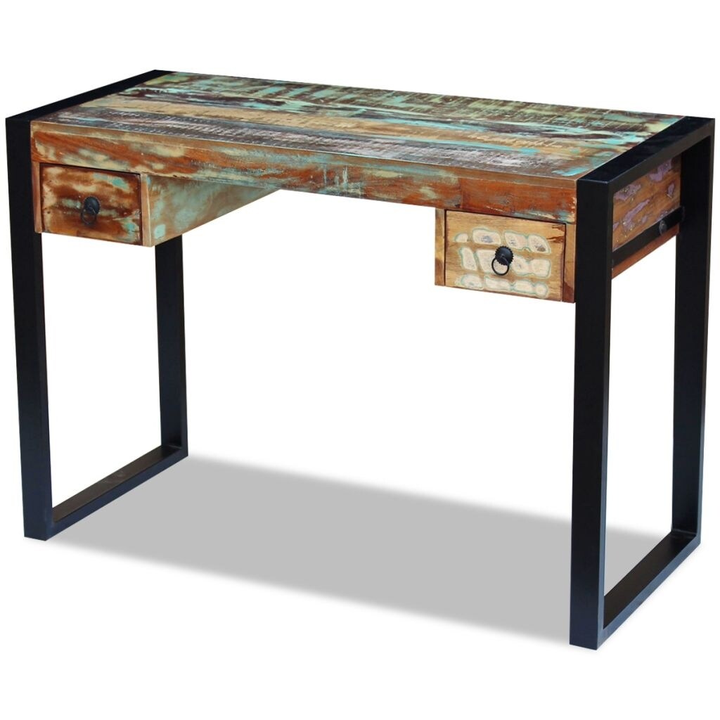 Shop Vidaxl Desk Solid Reclaimed Wood Overstock 18964615