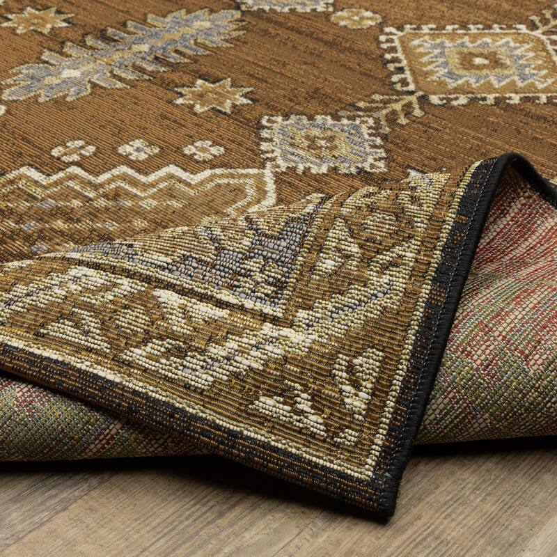 Style Haven Nova Faded Nomadic Brown/ Grey Area Rug