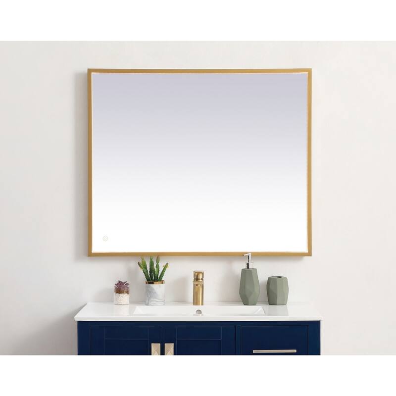 Indigo Home 30x36 inch LED mirror with adjustable color temperature