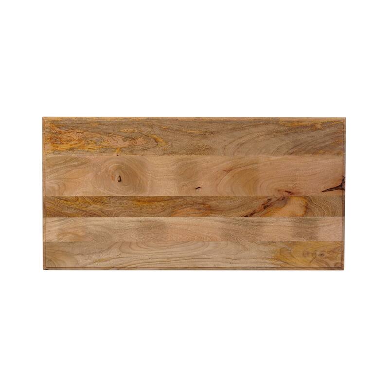 Carolina Living Chesterfield Wood & Cane Coffee Table - Whitewash