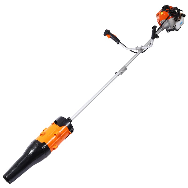52cc Weed Eater Wacker Gas Powered, 3 in 1 Blower, String Trimmer with 10'' Brush Cutter,Rubber Handle & Shoulder Strap Included