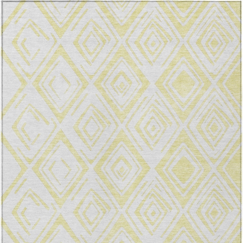 HomeRoots Geometric Transitional Rectangle Outdoor Rug