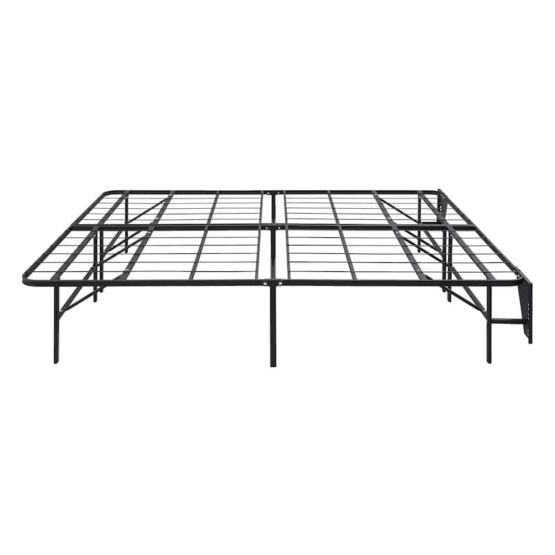 Raven Foldable Metal Platform Bed Frame, Full