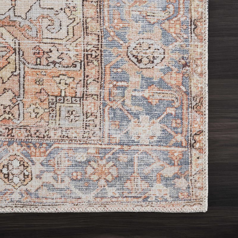 Hauteloom Georgia Machine Washable Persian Oriental Traditional Area Rug