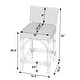 preview thumbnail 43 of 63, Serienna 24.5"H Seat Rattan Low Back Counter Stool