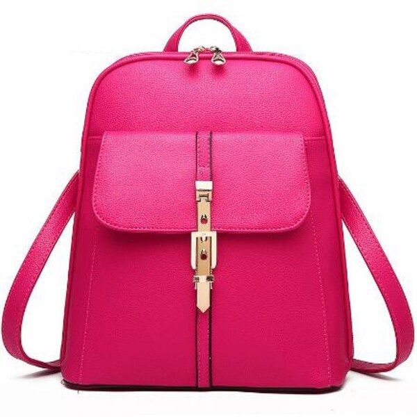 korean backpack pink