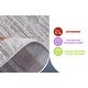 preview thumbnail 7 of 8, LOOM & LUXE Collection Brown/Ivory/Bordered Non-Shedding Area Rug
