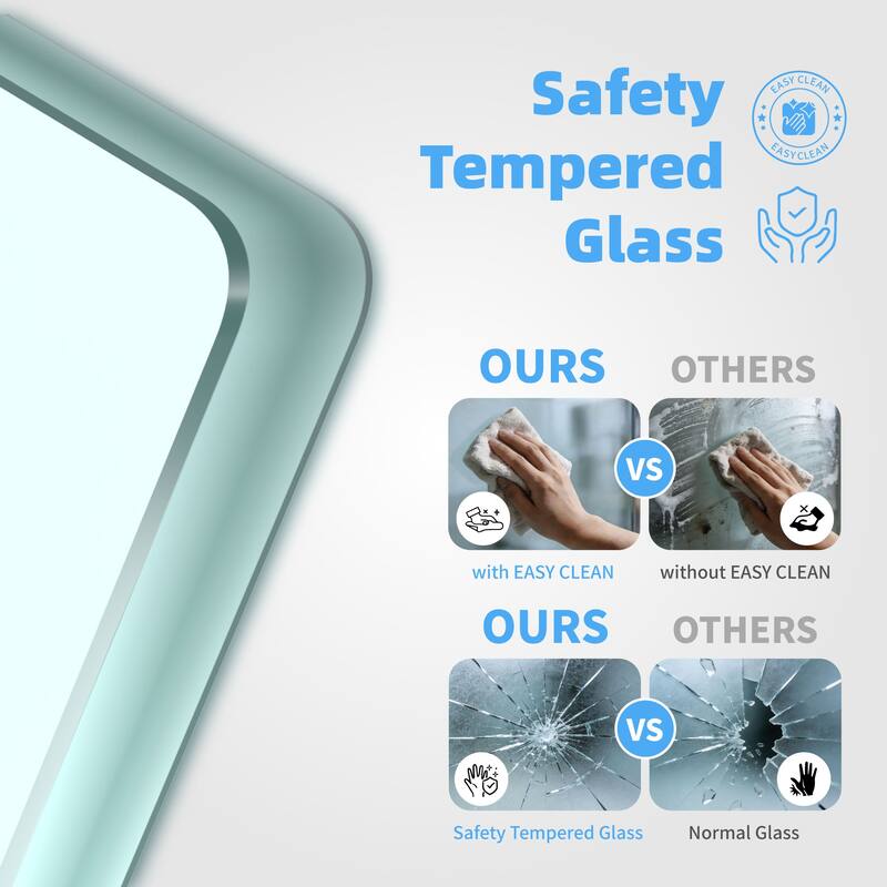 32" X 80"1-Lite Frosted Glass Slab Door Solid Manufactured Wood -shower door White Primed Standard Door Without Hardware Kit