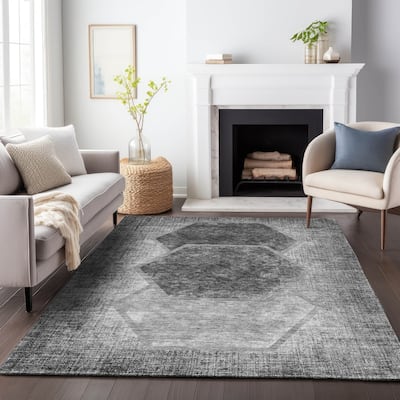 Premium Washable Super Soft Modern Hexy Mayfield Rug