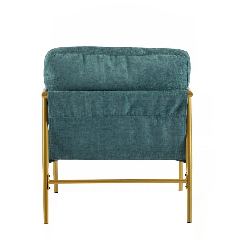 Minimalist Metal and Wooden Armrest Chair for Versatile Spaces
