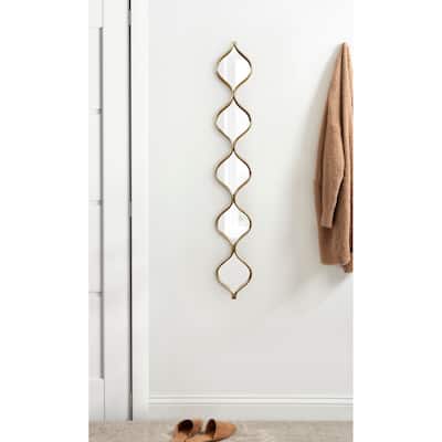 Kate and Laurel Loxi Teardrop Panel Wall Mirror - 7x42