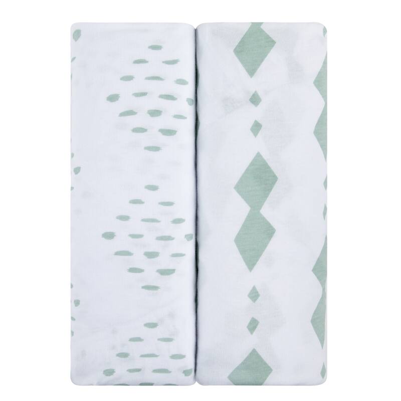 Ely's & Co. Baby Fitted Changing Pad Cover - Cradle Sheet Set - 2 Pack - 32" x 16"