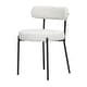 preview thumbnail 1 of 9, Molly Boucle Dining Chair Ivory Off-White