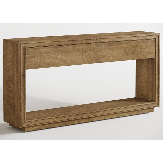 63" Farmhouse Entryway Table with Storage for Living Room