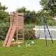 preview thumbnail 1 of 17, vidaXL Swing Set Outdoor Backyard Wooden Playground Equipment for Kids Age 3-8 95.7" x 100.8" x 81.5" Douglas