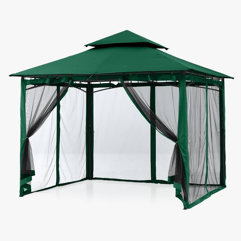 ABCCANOPY Patio Outdoor Gazebo for Double Roof Soft Canopy