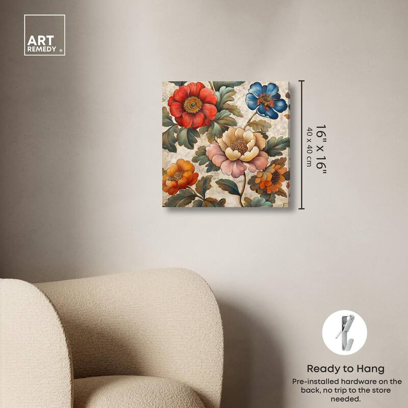 Golden Gardenia II Canvas by Art Remedy, Gallery Wrapped