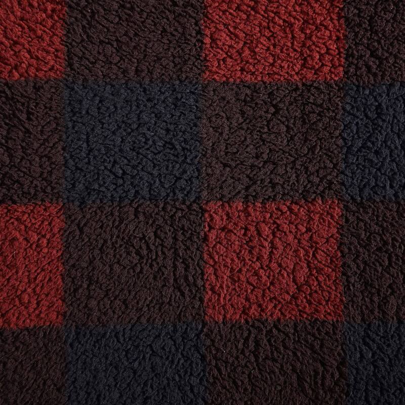 Eddie Bauer Printed Faux Shearling- Reversible Throw Blankets