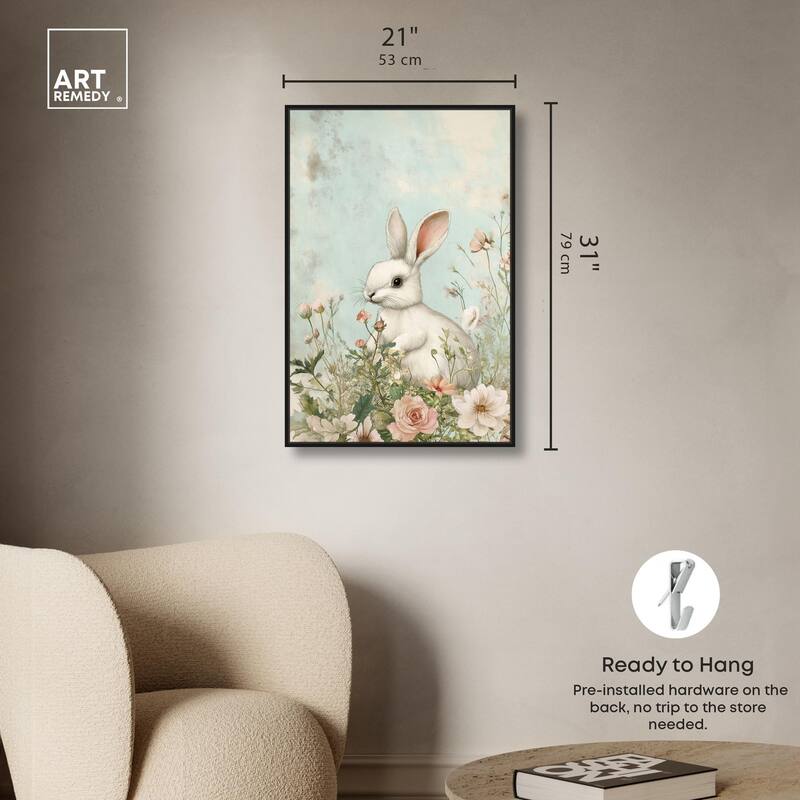 Easter Bunny Canvas by Art Remedy