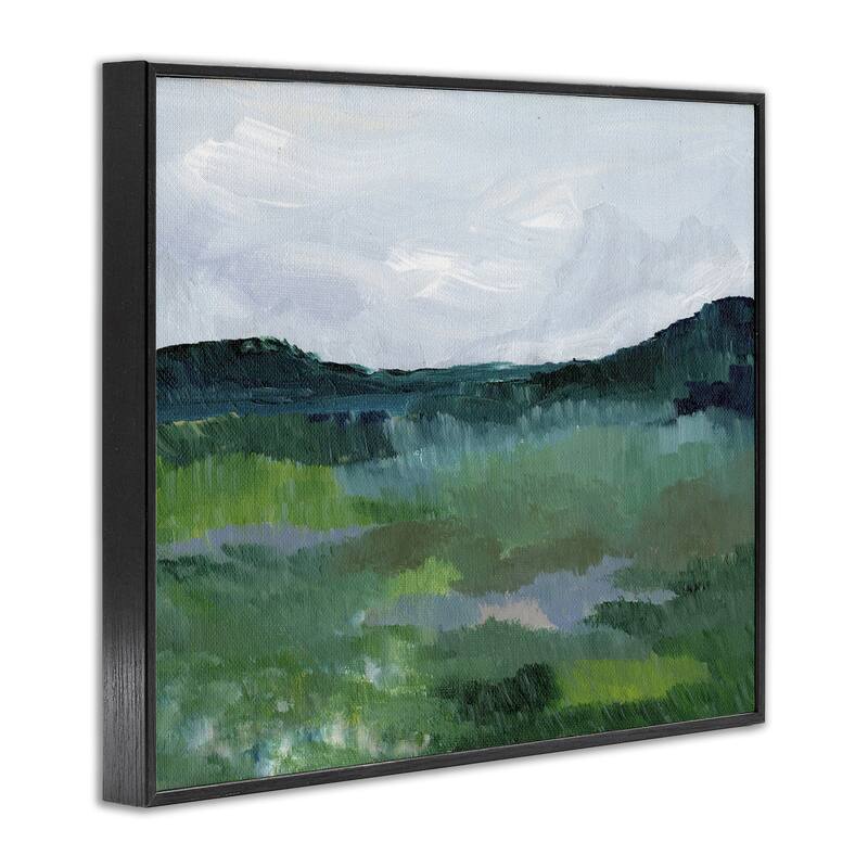 Stupell Brushed Tranquil Landscape Framed Giclee Art Design By Nikita Jariwala