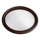 preview thumbnail 5 of 5, Allan Andrews George Wood Framed Oval Wall Mirror - 25" x 33" x 1"